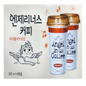 [CO(가공식품(커피/차/음료))]엔제리너스커피 카라멜 마키아토 200ML 6개