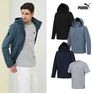 [이월상품] [PUMA]NEW 푸마 어반트랙자켓+티셔츠 남성 2종세트 3컬러 택1