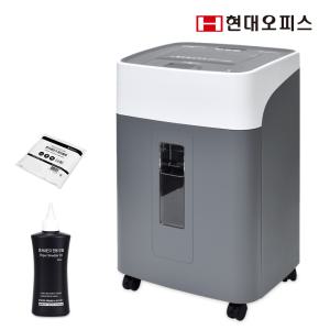 [현대오피스] 자동급지 문서세단기 PK-340AF+오일+파지봉투 최대 300매 파지함 40L 자동잠금 절전기능 파쇄기