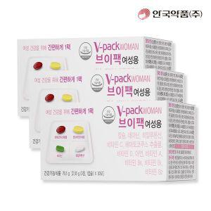 [NS홈쇼핑][안국약품] 브이팩 V-PACK 여성용 영양제 30포X3박스 (3개월분)..[32469350]