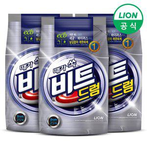 [라이온코리아]비트 가루세제 드럼 2.5kg x 3개