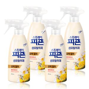 피죤 섬유탈취제 옐로미모사 490ml x 4개