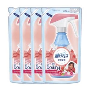 페브리즈 다우니향 보충형 리필 320ml 4개