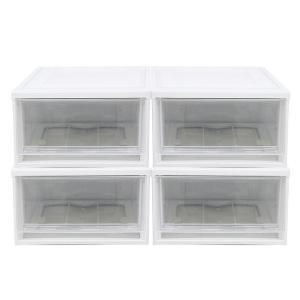 (코스트코 직배송) 아이리스 서랍형 수납함 40L 4개Iris Clear System Box 40L 4Pack