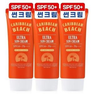 터치미 캐리비안비치 대용량 썬크림 자외선차단제 60ml x 3개 SPF50+ PA+++