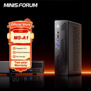 미니PC 데스크탑 미니 MS A1 지지대 베어본 OCulink AM5 소켓 게임용 CPU RAM MINISFORUM DIY PC AMD 없음 컴퓨터 OS SSD