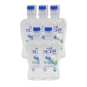 동아제약 어린이가그린 사과맛 380ml 5개 구강청결제 자일리톨 함유