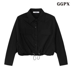 지지피엑스 GGPX 캐쥬얼 스트링 페이크 포켓 긴팔 블라우스 GOCBA026D 375710