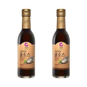 청정원 [엄마맛집]프리미엄 굴소스(500gx2개) 1세트 감칠맛 만능소스 볶음밥 중식 겨울 식재료