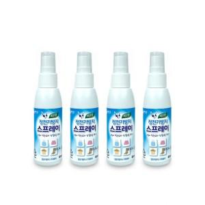 리빙굿 정전기방지 스프레이(60ml) 허브향-4개 섬유스프레이 탈취제 의류스프레이 니트