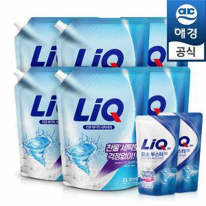 [애경] 액체세제 리큐 베이직(일반/드럼) 2Lx6개+세제300ml2개