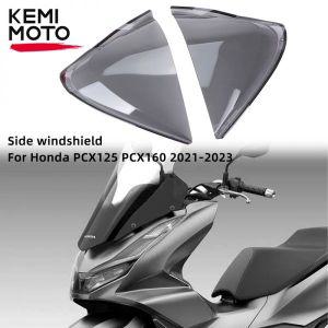 pcx스크린 Honda PCX125 2023 오토바이 사이드 윈드 스크린 PCX160 PCX 150 160 ABS 레그 가드 보호대 커버