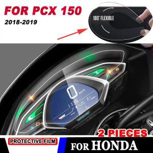 pcx스크린 혼다 PCX 150 2018-2019 오토바이 클러스터 스크래치 보호 필름 계기 속도계 스크린 스티커