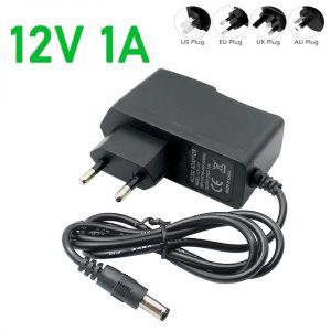 직류전원장치 12V 1A 전원 장치 AC 100-240V 어댑터 벽 충전기 DC 55mmx21mm XIAOMI MI 라우터 3 EU AU UK