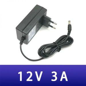 직류전원장치 2024 CCTV 와이파이 LED용 전원 어댑터 EU US AU UK 콘센트 12V 3A 36W 3000MA AC DC 55x21mm