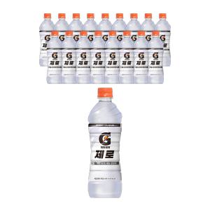 [유통기한 임박] 게토레이 레몬 제로 600ml, 18개