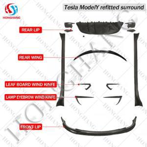 Honghang 제조 자동차 액세서리 부품 차체 보호대 스포일러 립, 테슬라 모델 Y 2019 2020 용 키트, 새로운