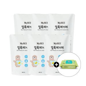 11번가) 마이비 얼룩제거제 리필 6팩+물티슈 100매