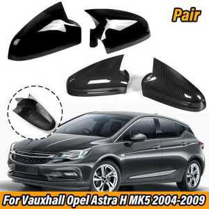 미러 백미러 캡 자동차 도어 사이드 커버 M 스타일 혼 Opel Vauxhall Astra H K5 2004-2009 년식 카본