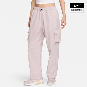 [매장정품] 나이키 NIKE 스포츠웨어 에센셜 여성 하이라이즈 우븐 카고 팬츠 DO7210-019