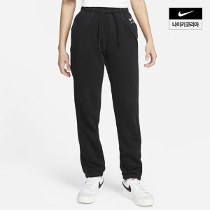 [매장정품] 나이키 NIKE 에어 여성 미드라이즈 플리스 조거 팬츠 AS DQ6564-010