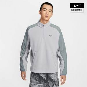 [매장정품] 나이키 NIKE 맨즈 트레일 Polartec 쿼터집 플리스 러닝 탑 FV9964-078