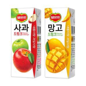 델몬트 드링크 190ml 망고x24팩+사과x24팩