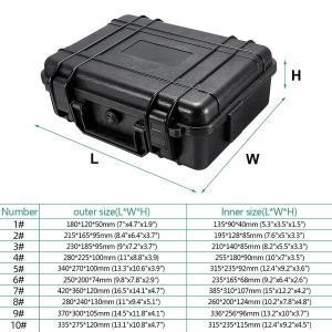 안전 카메라 크기 가지 상자 캐리 스폰지 하드 7 가방 도구 보관함 케이스 방수 웨어