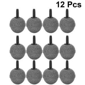 원형 미네랄 펌프 에어기포 소형 12 에어스톤 20x20mm 어항 및 수경재배용 수족관 디퓨저