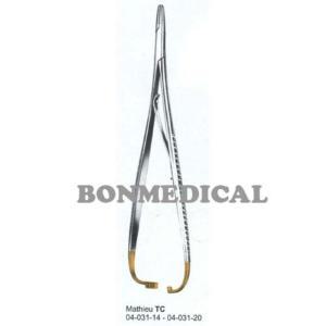 NS TC METHIEU NEEDLE HOLDER 지침기 GOLD RINGS 14CM 04-031-14