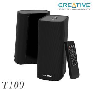 Creative 크리에이티브 T100 스피커 하이파이 2채널 USB 재생 블루투스 지원 옵티컬 입력