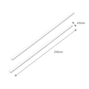 1000개 21cm 백색 흰색 종이 빨대 스트로우 자바라빨대 버블티스트로우 빨대벌크 대량 카페용