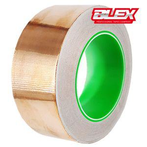 BLEX 블렉스 전도성 동테이프0.05T x 50mm 30M 구리 황테이프 전기회로 박테이프 전자파차단 금속