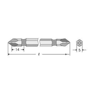 니토-5mm 드라이버비트 NK16(B36) 1x150mm (묶음(10EA)) 전동공구 산업용품 충전 전동용 수공구 휴대용 파