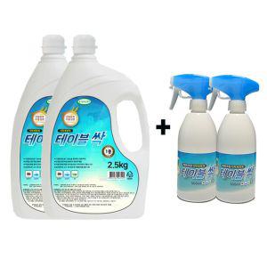 테이블싹 2.5L 2개 X 공병500ML 2개식탁세정제 크리너 클리너 닦는세제 닦는 주방