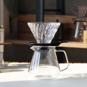 하리오 V60 글라스 드리퍼 핸드드립세트 1-4인 블랙퍼 커피퍼 드립퍼 유리퍼 기구 필터 여과지