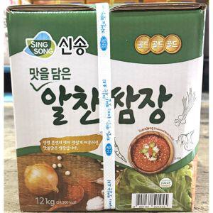 신송식품 맛을담은 알찬 쌈장 12Kg소스 양념 된장 장류 소스 업소용 대용량