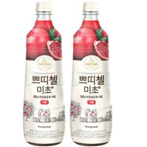 미초석류900ml x2개묶음 식초 흑초 음료수 과일 발효초 홍초 과일초