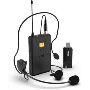 FIFINE 무선 마이크 PCMac 호환 USB 시스템 수신기 송신기 헤드셋 클립 UHF Lavalier Lapel Mic-K031B