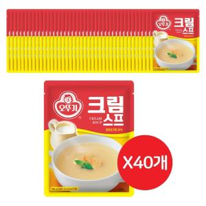 오뚜기 크림스프 80G 40개식사대용 수프 간편 간편조리 간편식 맛있는