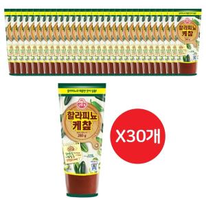 할라피뇨 케찹 280G 30개할라피뇨케찹 튜브형케찹 가정용케찹 케？R 조미료 감자튀김소스 나쵸 케첩