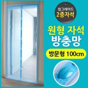 한일 원형자석방충망 100cm 방문형문발 생활잡화 모기장 현관문 신형 커튼 창문용 거실