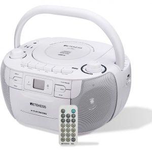 Retekess TR621 CD 카세트 플레이어 콤보 휴대용 Boombox AM FM 라디오 테이프 녹음 리모컨