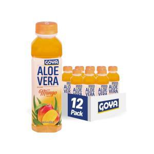 GOYA Goya Foods 망고 맛이 있는 알로에 베라 음료, 500ml(16.9온스) (12팩)