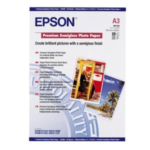 EPSON)프리미엄 반광택 포토용지(251g A3 20매)/사진/종이/인화지/인쇄/출력/프