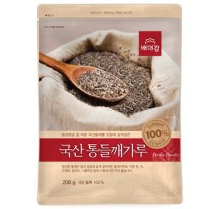 (1+1) 국산 통 들깨가루, 200g, 1개 2set