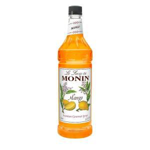 모닌 Monin - 망고 시럽, 트로피컬 및 스위트, 칵테일, 소다, 레모네이드에 적합, 글루텐 프리, GMO 프리 (