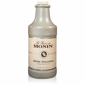 모닌 Monin - 고메 화이트 초콜릿 소스, 크리미 및 버터, 디저트, 커피 간식에 적합, 글루텐 프리 GMO (1.9