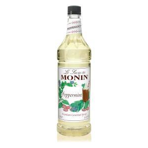 모닌 Monin - 페퍼민트 시럽, 캔디 케인 쿨 팅글, 천연 맛, 코코아, 모카, 스무디 및 소다에 적합, GMO 프