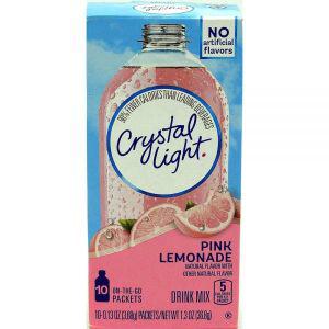 Crystal Light On The Go 핑크 레모네이드, 10팩 박스 (9팩)